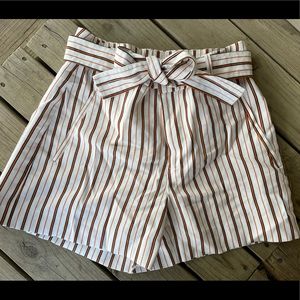 Orange Striped Nine West Shorts